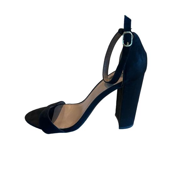 Merona LuLu Block Heels Open Toe Block Heel Womens Size 9.5 - Picture 6 of 9